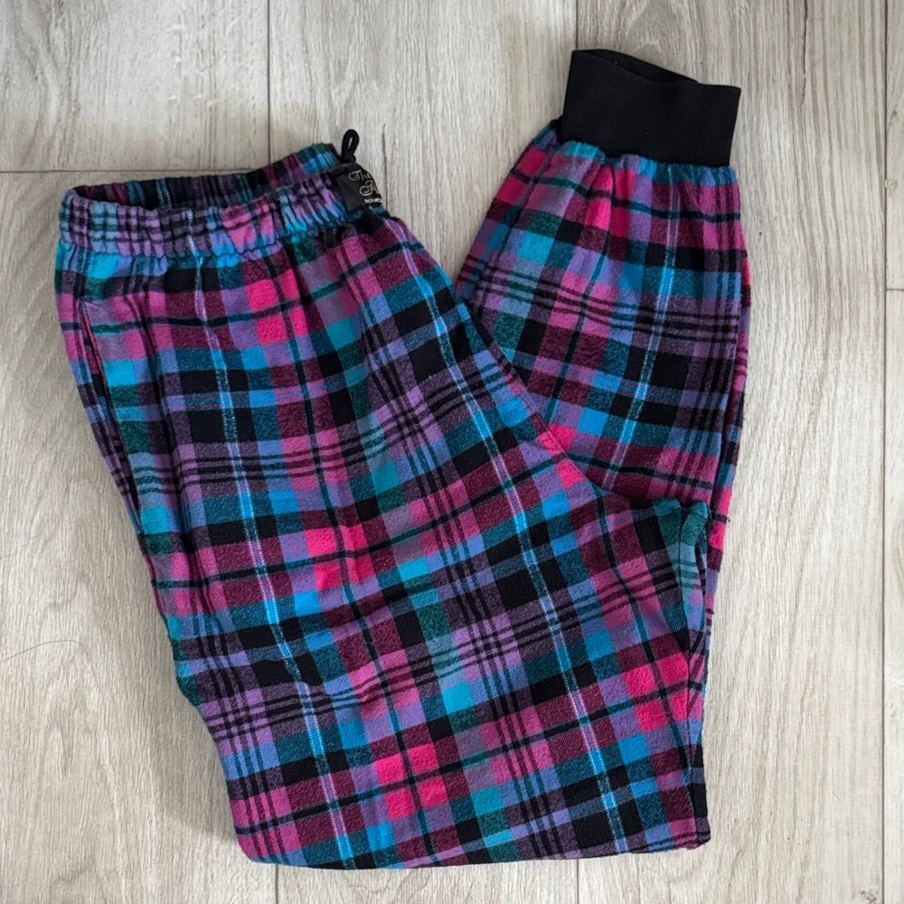 Plaid women’s Pajamas - Pink, Blue, and Black